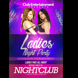 ladies night party flyer